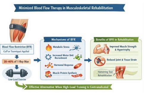 Image of Comparative Effects of Kinetic Chain Training Modalities and BFR Therapy on Athletic Hamstring Injuries: A Review